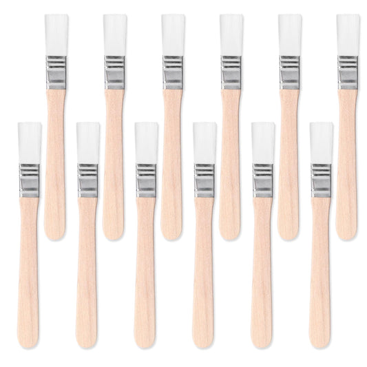 5 Inch Paint Brush Trim Painting Tool Soft Bristle with Wood Handle Small Paint Brushes for Wall, Touch Up, Cabinets, Fences, Edge Painting Tool(0.5" Wide, White?