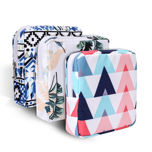 KALIONE 3 Pcs Sanitary Napkin Storage Bag Sanitary Pad Storage Bag Tampon Period Pouch, Portable Period Bag for Teen Girls Women, Sanitary Pads Bags for Women, Period Bags Tampon Storage Pouch