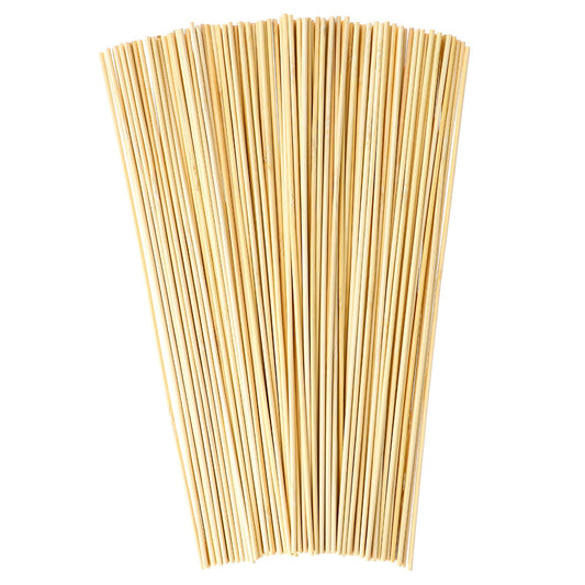 150 Pack Dowel Rods Wooden Sticks 30cm x 3mm Round Craft Wooden Sticks Craft Sticks Natural Sticks Natural Round Wood for DIY Craft Woodcraft Building Model Decorations