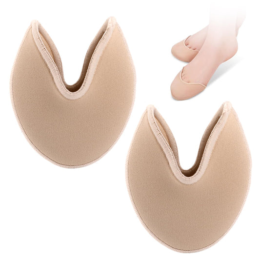 Toe Pouches Pads,Ballet Dance Pointe Pads Foot Care Toe Protector Insoles Half Pads Toe Wrapped Protector Sponge Ballet Shoes Covers Toe Cap Cover Forefoot Wrap Dance Shoe Pads (1 Pair)