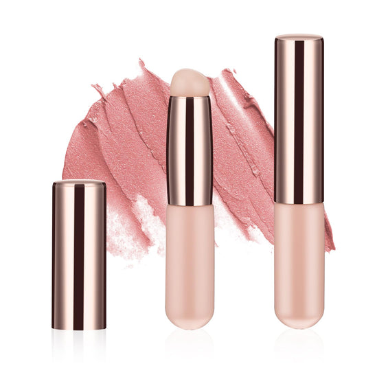 2pcs Silicone Lip and Concealer Makeup Brushes, Silicone Makeup Applicator Small Concealer Brush with Dust Cap Elastic Silicone Brush for Lip Balm, Lip Gloss, Lipstick and Concealer, Nail Art Blending