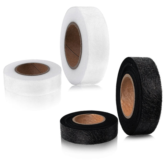 4Pcs Iron On Hem Tape Fabric Fusing Tape Fusible Bonding Web Adhesive Tape No Sewing Required Fabric Fusing Hemming Tape for Bonding Clothes Jeans Pants Collars, 0.8 Inch X 109 Yards