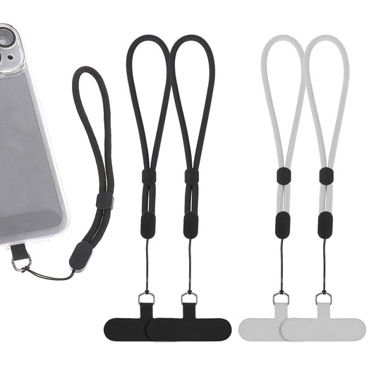 4 Pcs Wrist Phone Lanyard Adjustable Nylon Hand Wrist Straps Cell Phone Lanyard Strap with Tether Pads for Mobile Phones Kamera U-Disk