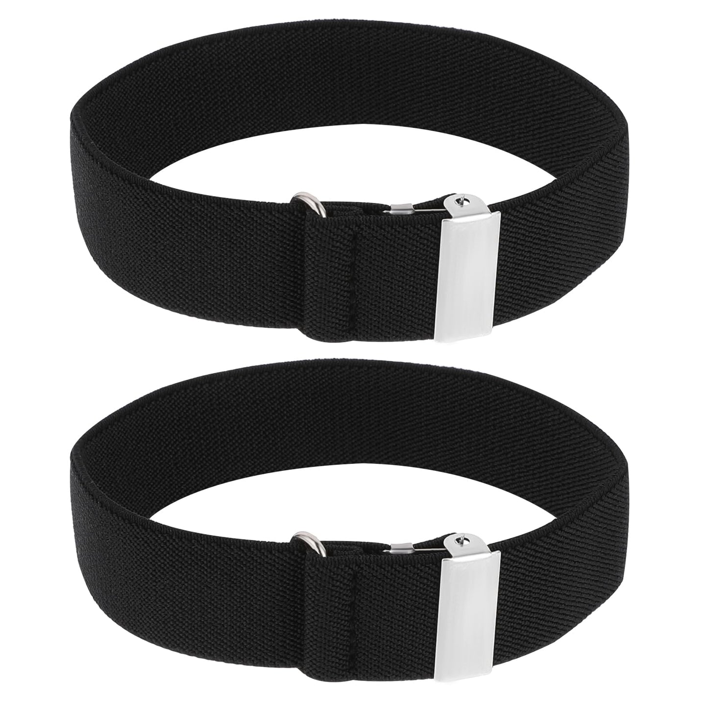 salbsever 2Pcs Shirt Arm Bands, Men Sleeve Garters for Men Elastic Stretchy Adjustable Anti-Slip Shirt Sleeve Holders Armband for Women Shirt Garters for Men Garter for Father Husband, 2CM/0.8In Wide