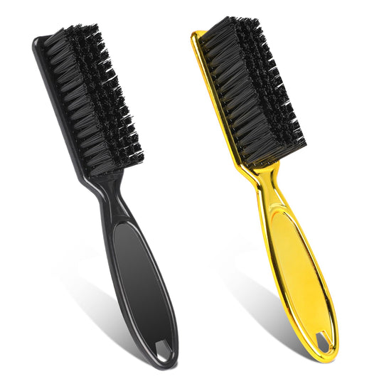 2Pcs Barber Blade Cleaning Brush,Clipper Cleaner Barber Brush Hair Clipper Brush Nail Brush Tool for Cleaning Clipper Trimmer Cleaning Brush Set Duster Manicure Nylon Brush Hair Styling Brush Tool