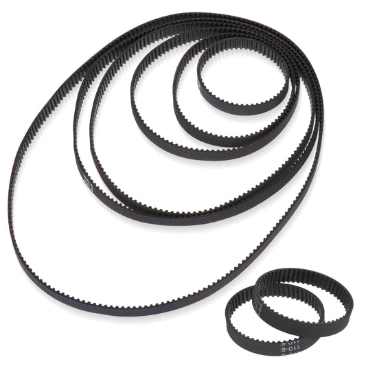 Gt2 Belt, 8pcs 3D Printer Timing Belt 3D Printer Open Sync Belt for 110mm 112mm 122mm 158mm 200mm 280mm 300mm 400mm Width 6mm 3D Printer Motor Belt