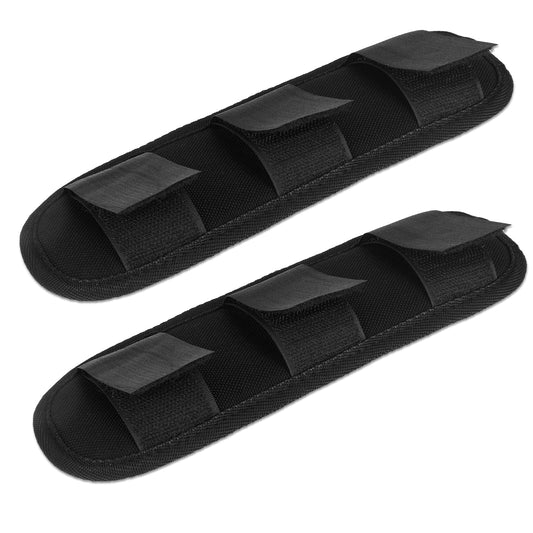 2pack Shoulder Strap Pad Backpack Strap Pads, Removable Luggage Bags Shoulder Strap Pads Tactical Vest Shoulder Pad, Breathable Decompression Soft Cushion Pads for Bag Backpack Satchel Sling Bag Black