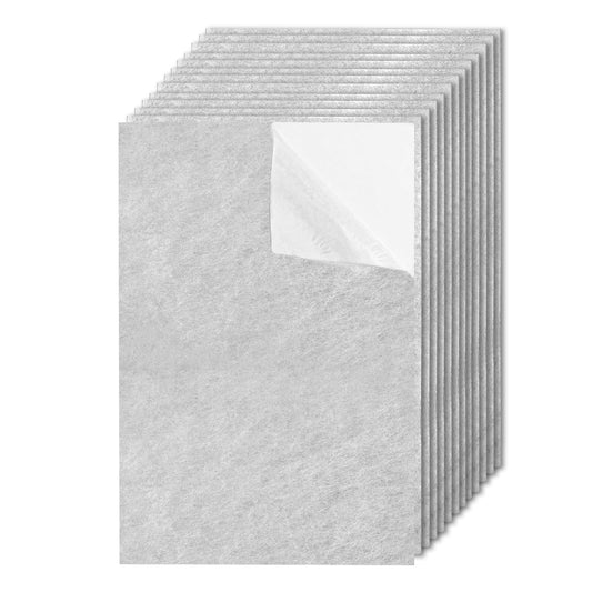 12PCS Self Adhesive Felt Sheets, Grey Felt Fabric with Adhesive Backing, Stiff Sticky Felt, 11.8 x 7.9 inches Felt Sheets for Drawer Liner for Jewelry Box,Art Craft Making, DIY(A4 Size, Grey)