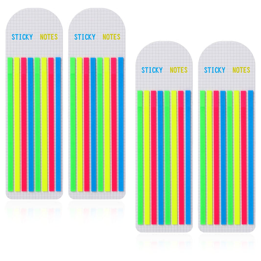Highlighter Strips for Book, Long Page Markers Tabs, Translucent Sticky Tabs, Highlight Strips for Books, Long Highlighter Strips for Reading, Book Tabs for Annotating Books Office (640Pcs)