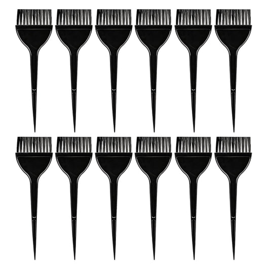 KALIONE 12 Packs Hair Dye Brushes, Hair Color Brush, Hair Coloring Tools, Brush for Black Hair, Hair Color Dye Applicator Kit for Hair Salon and Home DIY Dyeing, Black