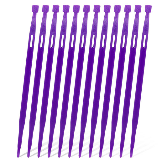 12 Pack That Purple Thang Sewing Tools Sets Plastic Sewing Needle Quilting Tool Thread Rubber Band Tool Multifunctional Purple Thing Sewing Kit for Sewing Craft Projects