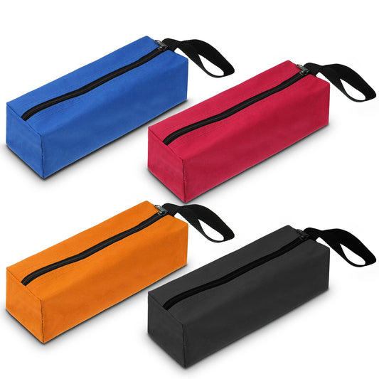 4Pack Canvas Tool Pouch with Zipper, 1680D Oxford Small Tool Bags Multipurpose Organizer Utility Tool Bag Waterproof Utility Bag Zipper Pouch for Tool Organizers and Storage (4 Colors)