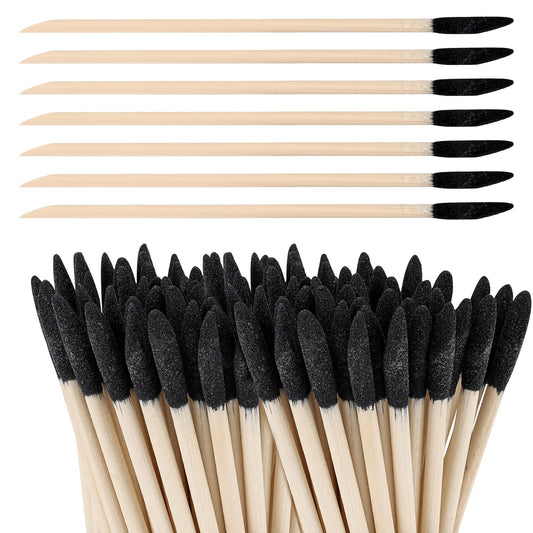 100 Pack Sanding Sticks Tight Spaces Matchsticks Slanted Sanding Twigs Sanding Tools Fine Detailing Polishing Sanding Sticks