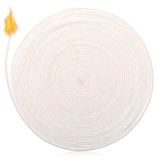 32.8Ft 1/8in Diameter Oil Lamp Wick, Braided Round Candle Wicks Replacements, Round Cotton Burner for Alcohol Lamps and Candles, Kerosene Torches Lantern, 10m
