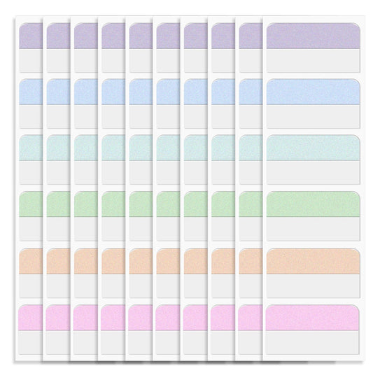 240 Pcs 1.8 Inch Sticky Index Tabs, Repositionable Colored Book Sticky Tabs Page Tabs for Notebooks File Classification