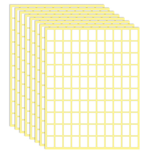 3300 Pack Small Sticky Labels 0.5" x 0.75" White Labels Stickers for Writing File Folder Labels Blank Name Tags Price Stickers for Boxes Envelopes School Office Kitchen