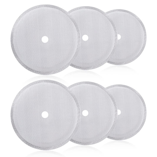 French Press Replacement Cafetiere Filter Mesh Screen 6 Pack Coffee Press Filters 4 Inch Reusable Stainless Steel Mesh Coffee Filter for 8 Cup/ 34 OZ/ 1000 ml Coffee Tea Makers