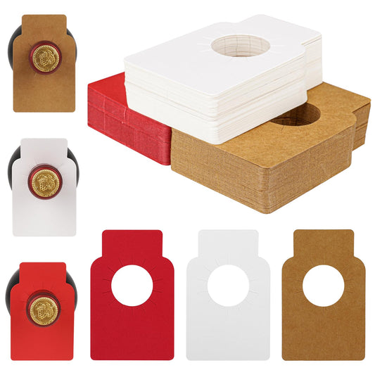 150pcs Wine Bottle Tags Paper Wine Cellar Labels 3 Colors Wine Bottle Hanging Tags Reusable Wine Racks Marker Double Sided Red Label Wine Bottle Neck Tags Liquor Bottle Tags for Wine Marker