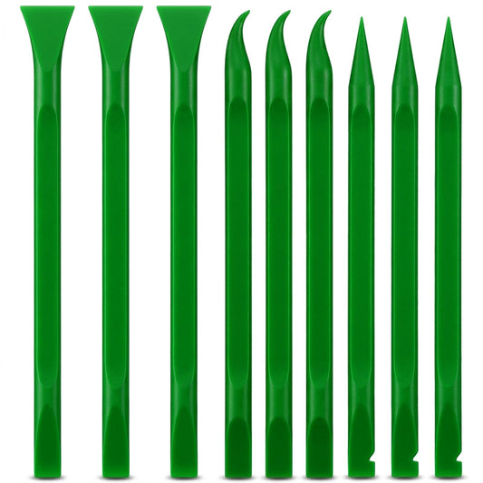 Crevice Cleaning Tool, 9 PCS Carbon Fiber Plastic Scraper Tool Set