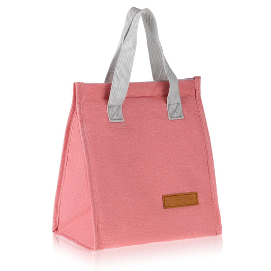 KALIONE Lunch Bags for Women Men, Reusable Lunch Tote, Insulated Leakproof Lunch Box, Travel Lunch Bag, Insulated Lunch Bag, Lunch Box Container Tote, Lunch Box Container(Pink)