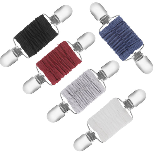 5 Pcs Dress Clips Back Cinch Set, Dresses Tightener Clip for Better Fitting Elastic Clothing Cinch Clip Waist Cincher Clip for Women Adjuster Clip for Sweater Shawl Retro Cardigan Collar