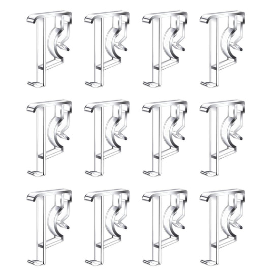 12 Pcs Blind Valance Clip Plastic Window Hidden Clips Clear Valance Clip for Blinds 2 Inch Window Valance Clips for Horizontal Blinds Valance Retainer Holder