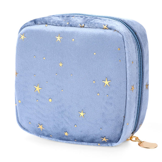 KALIONE Sanitary Napkin Storage Bag, Pad Pouch Period Bag, Portable Pads Storage Bags with Zipper Period Holder Bag, Feminine Menstruation First Period Bag for Teen Ladies Women