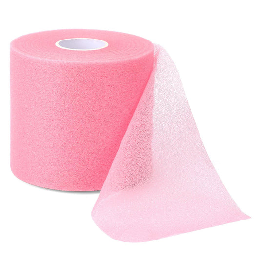30 Yards Pre Wrap Tape, Wrist Pre Wrap Tape, UnderWrap Athletic Tape, Ankle Tape, Headbands Pre-Wrap Tape, Sports Breathable Foam Pre Wrap Tape for Hair Wrists Knees Hands Ankles Human Body, Pink