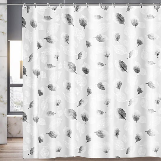 180x200 cm Shower Curtain Liner Bathroom Mould Proof PEVA Shower Liner Heavy Duty Shower Curtain Liner Translucent Waterproof Shower Curtain Liner with 12 Hooks