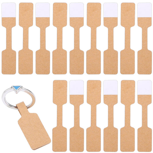 200pcs Jewelry Tags for Pricing Blank Jewelry Price Tags Stickers Easy Peel Off, Kraft Blank Label Stickers Self Adhesive Price Tags Labels Small Price Stickers Jewelry Tags for Ring, Bracelet, Crafts