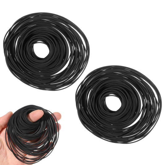 90 PCS Universal Assorted Cassette Belts Machine Recorder Turntable Belts, 26-120mm Cassette Belt Square Flat for Repair Maintenance of DVD CD Vcr