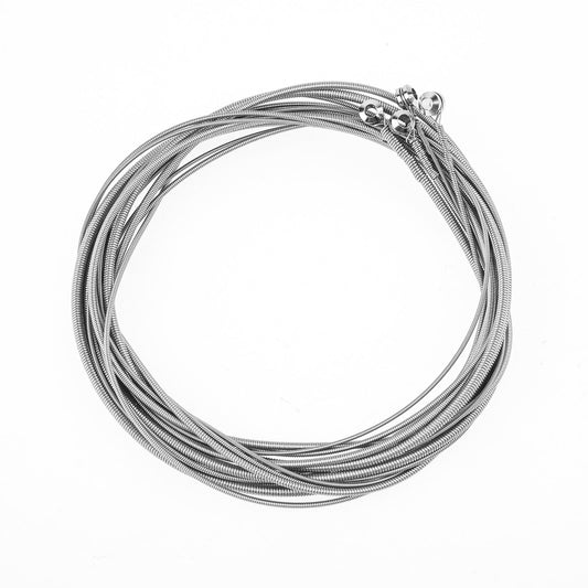 Bass Guitar Strings 4 String Replacement Set Electric Bass Strings with Small Ball Ends Stainless Steel Acoustic 4 String Tapewound Bass Instrument Accessories Compatible with Acoustic Bass