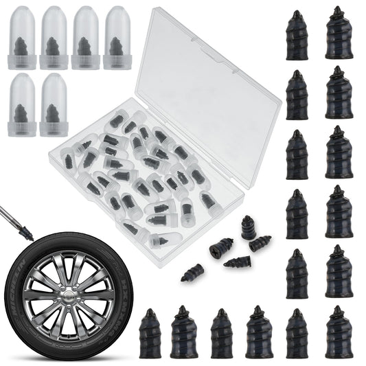 30 Pcs Tire Repair Rubber Nail Tire Repair Nail Tire Repair Rubber Screws Tire Screw Plug Fast Repair Tool for Car Motorcycle Truck Tire Puncture Repair
