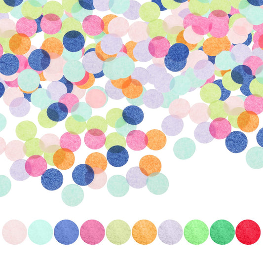 10000 Pcs Confetti Paper, 1 Inch Paper Confetti Round Multicolor Paper Confetti Circles Rainbow Confetti Colorful Round Confetti For Wedding Birthday Party Decoration Arts Craft DIY