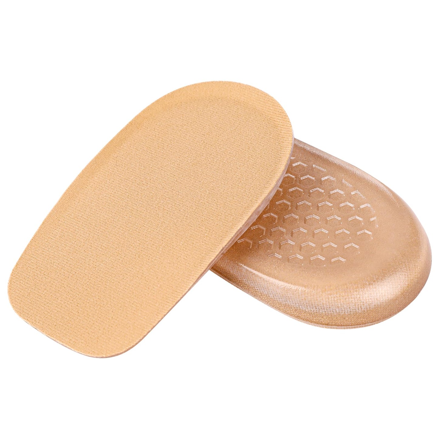 KALIONE Heel Lifts, Gel Height Increasing Insoles, Soft Shoe Lifts for Uneven Legs, Shoe Lifts for Women Men, 1/2 Inch Heel Lifts for Leg Length Discrepancy, Comfort Half Foot Insoles for Heel Pain