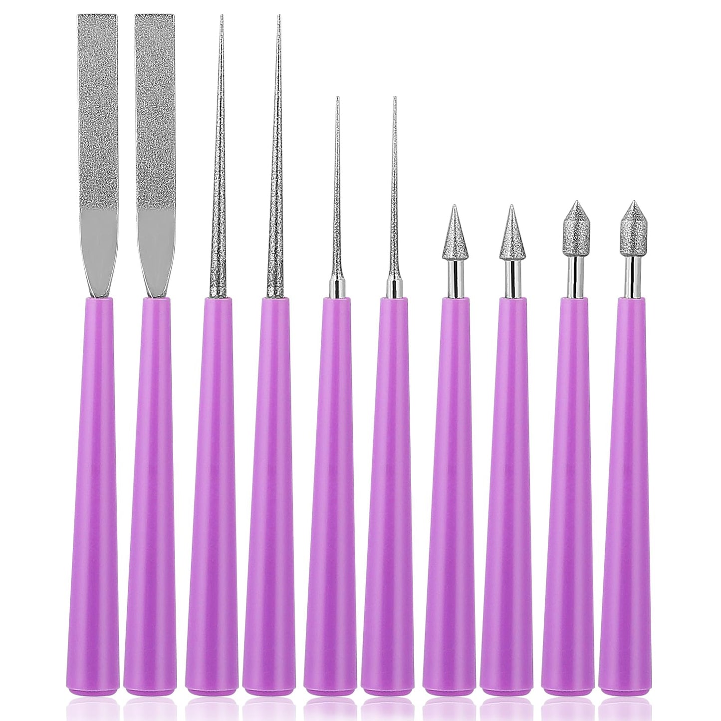 10 Pcs Bead Reamers for Jewellery Making Beads Opener Tipped Bead Reamer Jewellery Tools Beading Tools Beading Hole Enlarger Tool with Plastic Handle for DIY Jewelry Making