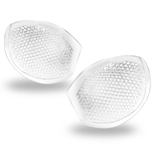 Bra Inserts,Silicone Bra Inserts Silicone Bra Push Up Premium Silicone Breast Lift Enhancers Semi-Adhesive Breast Lift Enhancers Pads Push Up Cup V-Shaped, Reusable, Breathable, Clear for A/B/C Cup