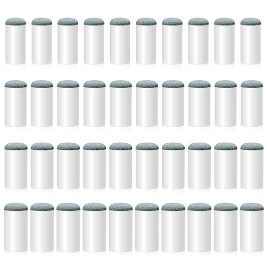 40pcs Slip On Pool Cue Repair Tips Kit Billiard Pool Cue Tips Pool Stick Tips No Glue or Tool Required Billiard Pool Sticks Tips Kitcue Tip Shaper Replacement 4 Sizes 10/11/12/13mm Billiard Stick Tips