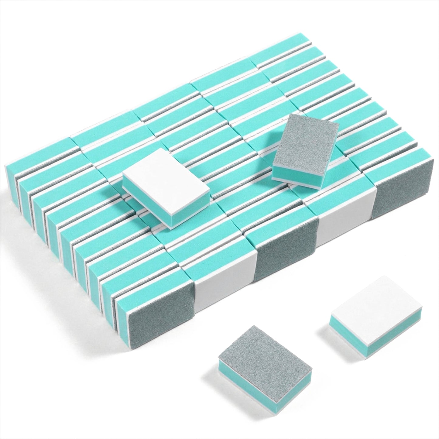 50 Pcs Nail Buffer Blocks 1000/4000 Grit, Dual-Sided Sponge Nail Buffing Block, High Shine Polishing File for Natural Gel Acrylic Nails, Manicure Pedicure Tools for Salon Home Use