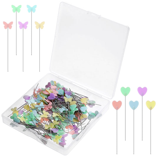 200Pcs Straight Pins Flat Head Straight Pins Sewing Pins Flat Head Pins Quilting Pins for Sewing DIY Projects Dressmaker Jewelry Decoration