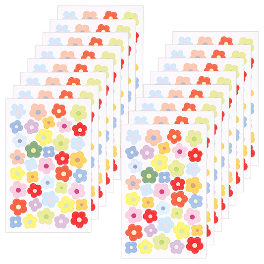 Small Flower Stickers, 702 Pcs 18 Sheets Mini Flower Stickers for Crafts