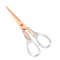 Heavy Duty Rose Gold Scissors Craft Scissors Clear Acrylic Scissor Craft Office Professional Shears for Home School Office Paper Fabric