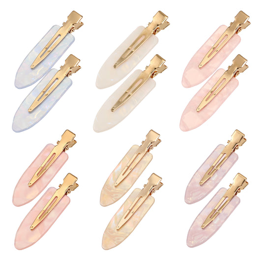 12 Pack No Crease Hair Clips Colorful No Bend Hairclips Flat Duckbill Clip Creaseless Hair Clips Flat Hairclip Alligator Hair Barrette Makeup Hair Clip Salon Hairstyle Accessories for Women Girls
