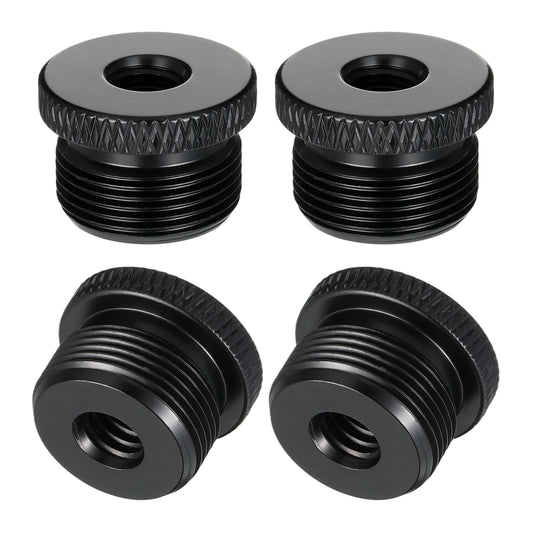 4 Pcs Microphone Thread Adapter Set, 5/8" Male to 1/4" Female Microphones Screw Thread Converter Screw Converters for Microphones Stands for Microphone Mount to Camera Tripod
