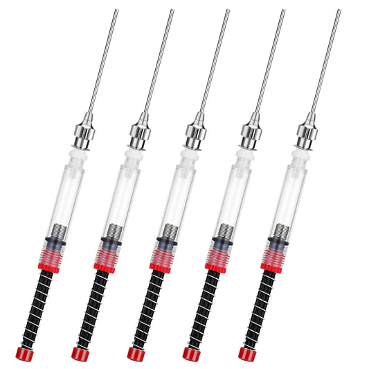 Fountain Pen Ink Syringe Filler, 8 Pcs Fountain Pen Syringe Spring Converter with Removable Blunt Needle Tip 3.4mm Bore Diameter Fountain Pen Spring Converter for Refillable Fountain Pen Inks
