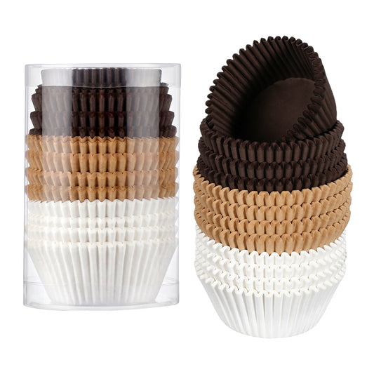 400 Count Standard Cupcake Liners, Food Grade Paper Baking Cups, Assorted Colors for Holiday Party Birthday Baking Supplies