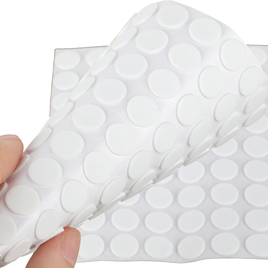 261 Pcs Mini Foam Felt Pads, Self Stick Pads 3/8 Inches Diameter Self Adhesive Felt Pads Furniture Felt Pads Round for Cabinet Doors Furniture Desks Drawers Floor