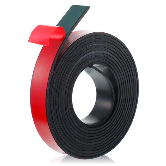 Rubber Strips with Adhesive Backing, 6m(L) x 12.5mm(W) x 1.5mm(T) Long Solid Rubber Seal Strip Neoprene Rubbers Tape Roll for DIY Gaskets Pads Seals Crafts Protection Warehouse Flooring