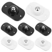 8 PCS Self Adhesive Caster Wheels, 360° Swivel Mini Caster Wheels, Smoothly Mini Rollers Universal Appliance Rollers for Storage Box Small Furniture Kitchen Appliances