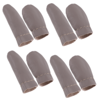 4 Pairs Leather Finger Protector Needle Felting Knitting Finger Protector Embroidery Crochet Finger Protector Needlework Handmaking Sewing Thimbles Pads for Hand Craft Hand Sewing(Random Color)